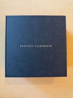David Yurman Navy Jewelry Presentation Box with Silver Logo